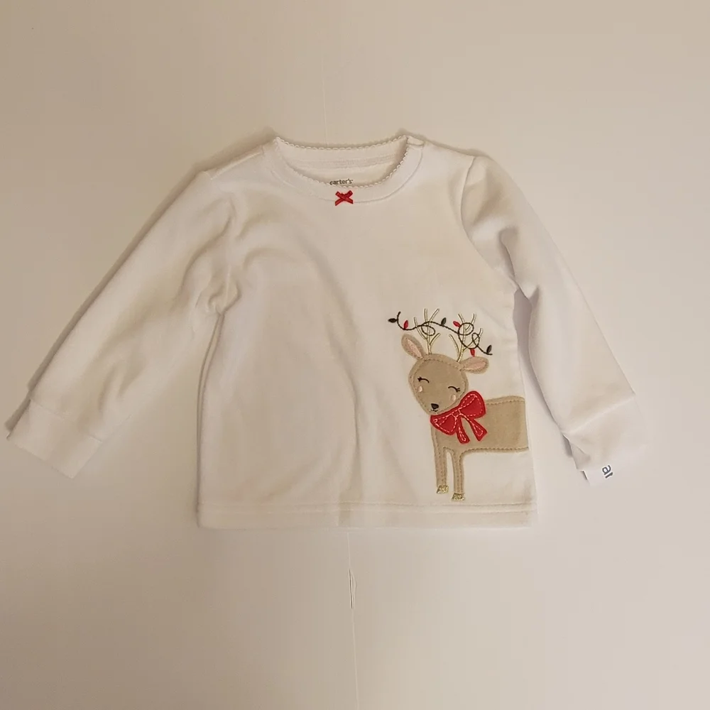 Carter's Christmas Pajama Set Size 12 Months - NWT